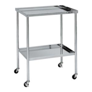 サカエ ステンレスCSワゴン SUS304 ゴム車 棚板2段 耐荷重25kg/段 幅600×奥行45...