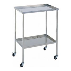 サカエ ステンレスCSワゴン SUS430 ゴム車 棚板2段 耐荷重25kg/段 幅600×奥行40...