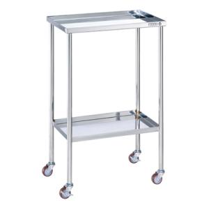 サカエ ステンレスCSワゴン SUS304 ナイロンウレタン車 棚板2段 耐荷重25kg/段 幅48...