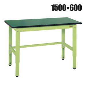 抗菌加工 サカエ 軽量高さ調整作業台TKK8タイプ 改正RoHS10物質対応 TKK8-156FE ...