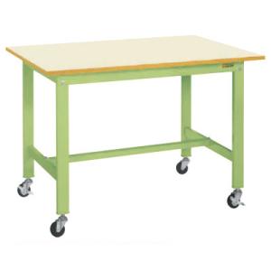 サカエ 軽量作業台KKタイプ 移動式 直進安定金具無し 幅900×奥行750×高さ810mm KK-...