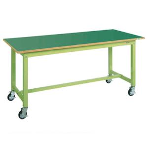 サカエ 中量作業台KTタイプ 移動式 幅1800×奥行600×高さ825mm KT-683FENB
