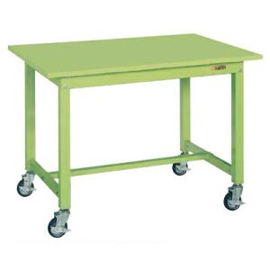 サカエ 中量作業台KTタイプ 移動式 幅1200×奥行600×高さ825mm KT-483SB