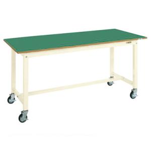 サカエ 中量作業台KTタイプ 移動式 幅1500×奥行900×高さ825mm KT-503FENBI