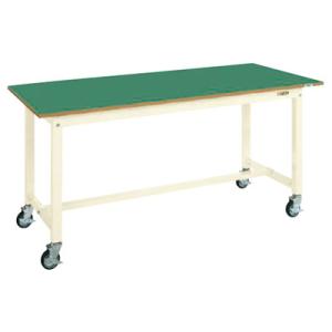 サカエ 中量作業台KTタイプ 移動式 幅1800×奥行750×高さ825mm KT-693FENBI