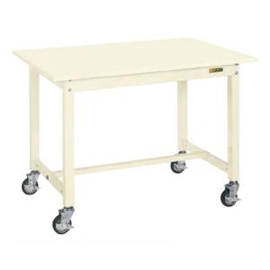 サカエ 中量作業台KTタイプ 移動式 幅900×奥行600×高さ825mm KT-383SBI