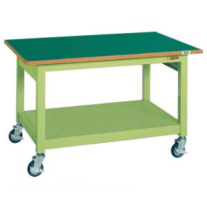 サカエ 中量作業台KBタイプ 移動式 幅900×奥行600×高さ740mm KBF-096FEN