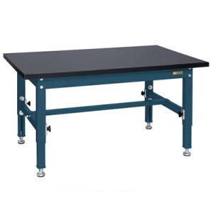 サカエ 中量高さ調整作業台 TKT5タイプ 幅1500×奥行750×高さ500〜650mm TKT5...