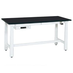 サカエ 電動昇降作業台 重量タイプ 幅1500×奥行750×高さ630〜1280mm DKN-157...