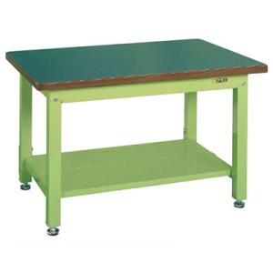 サカエ 重量作業台KWタイプ 中板2枚付き 幅900×奥行800×高さ740mm KWF-098T1