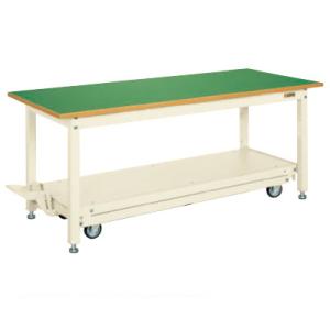 サカエ 中量作業台KTタイプ ペダル昇降移動式 幅1200×奥行750×高さ740mm KT-127...
