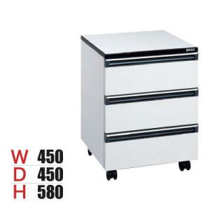 サカエ 木製キャビネットワゴン 幅450×奥行450×高さ580mm LA-3