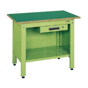サカエ 一人用作業台CPタイプ キャビネット付き 幅900×奥行600×高さ740mm CP-096...