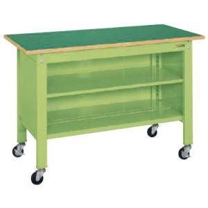 サカエ 一人用作業台CPBタイプ 軽量移動式 中棚付き 幅1200×奥行600×高さ810mm CP...