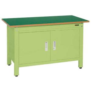 サカエ 軽量一人用作業台扉付き 幅1200×奥行600×高さ740mm CP-126DRT