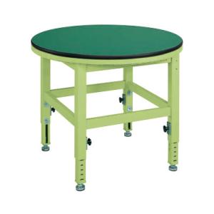 サカエ 回転作業台高さ調整タイプ 改正RoHS10物質対応 直径890×高さ740〜940mm TR...