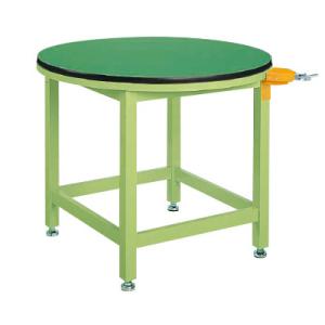 サカエ 回転作業台ストッパー付き 改正RoHS10物質対応 直径890×高さ740mm RT-900...