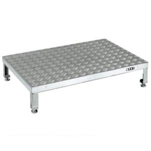 サカエ アルミ足踏台連結タイプ 高床用 幅900×奥行450×高さ190〜230mm GA-0945...