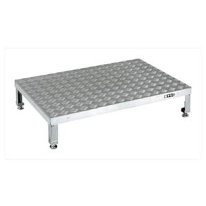 サカエ アルミ足踏台連結タイプ 高床用 幅900×奥行600×高さ190〜230mm GA-0960...