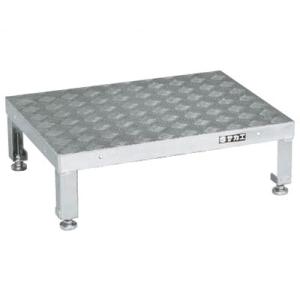 サカエ アルミ足踏台連結タイプ 高床用 幅600×奥行450×高さ190〜230mm GA-0645...