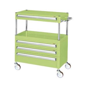 サカエ CSパールワゴン 中量タイプ 引出し付き 幅750×奥行500×高さ880mm CSP-75...