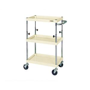 サカエ CSパールワゴン 高さ調整タイプ 幅900×奥行600×高さ850〜1100mm TCSP-...