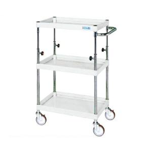 サカエ CSパールワゴン 高さ調整タイプ 幅900×奥行600×高さ850〜1100mm TCSP-...