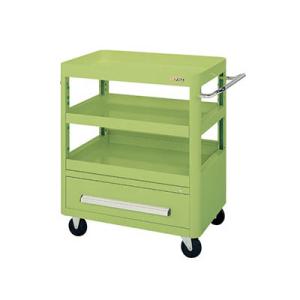 サカエ エースワゴン 天板皿型 幅750×奥行500×高さ880mm A-21B