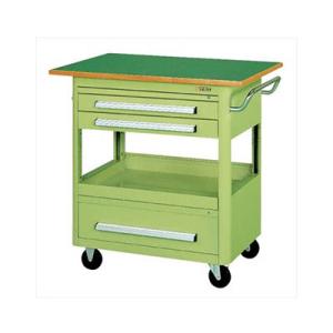 サカエ エースワゴン 天板付き 幅900×奥行600×高さ900mm A-48BT