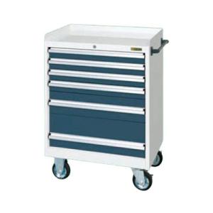 サカエ キャビネットワゴン 幅700×奥行480×高さ1025mm CV-1061WD