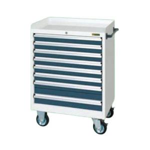 サカエ キャビネットワゴン 幅700×奥行480×高さ1025mm CV-1081WD