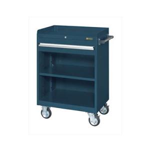 サカエ キャビネットワゴン 棚板付き 幅700×奥行480×高さ1025mm CV-101TD