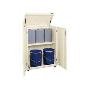サカエ 一斗缶保管庫 一斗缶 ペール缶兼用タイプ 固定式 幅815×奥行415×高さ1070mm K...