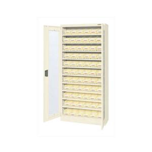 サカエ コンテナラックケース パーツボックス 扉付き 幅852×奥行320×高さ1800mm SCR...