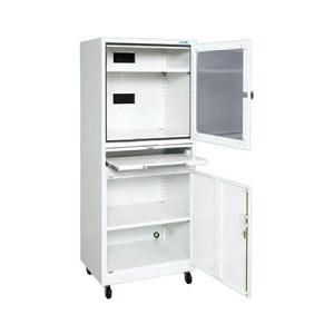 サカエ パソコンキャビネット 幅700×奥行550×高さ1750mm LPC-2W