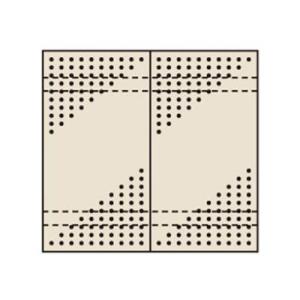 サカエ パンチングウォールシステム 壁取付き型 幅858×高さ897mm PO-452LN