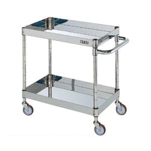 サカエ ステンレスCSパールワゴン H600mm 棚板2段 幅750×奥行500×高さ600mm C...