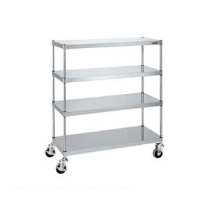 サカエ ステンレスニューパールラック 直進安定金具無し 幅1200×奥行450×高さ1614mm N...