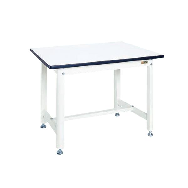 中量作業台(扇形支柱・パールホワイト) KF-38W 幅900×奥行600×高さ700mm 扇型パイ...