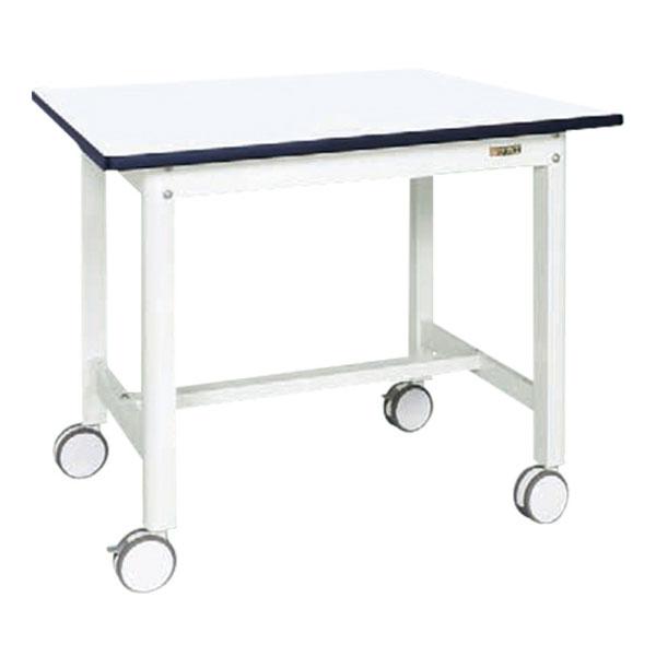 中量作業台(扇形支柱・双輪キャスター付) KF-39RDW 幅900×奥行750×高さ776mm 扇...