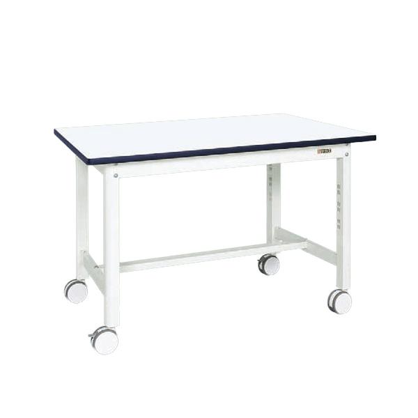 中量作業台(扇形支柱・双輪キャスター付) KF-49RDW 幅1200×奥行750×高さ776mm ...