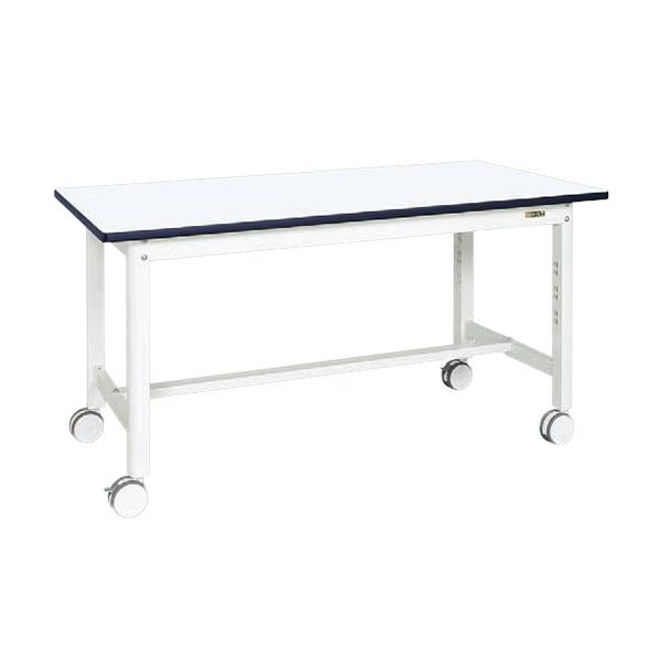 中量作業台(扇形支柱・双輪キャスター付) KF-59RDW 幅1500×奥行750×高さ776mm ...