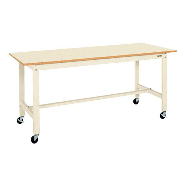 サカエ 軽量作業台 KKタイプ 移動式作業台 ゴムキャスター 均等耐荷重200kg グリーン アイボ...