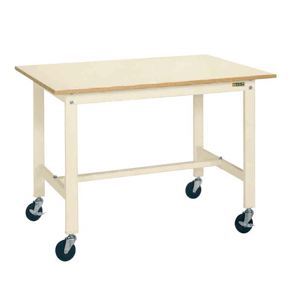 サカエ 軽量作業台 KKタイプ 移動式作業台 ゴムキャスター 均等耐荷重200kg グリーン アイボ...