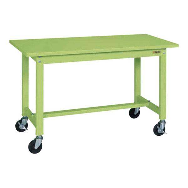 サカエ 軽量作業台 スチールテーブル 移動式作業台 KSタイプ KS-126SR 幅1200×奥行6...