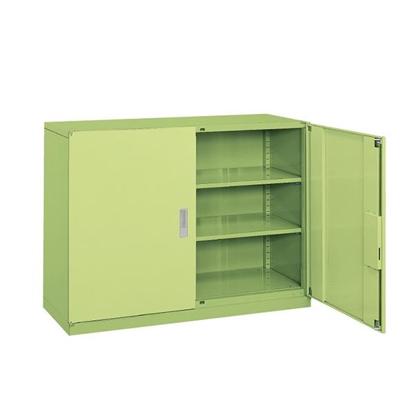 サカエ 工具管理ユニット 業務用棚 保管庫 収納 3段 スチール 両開き 均等耐荷重80kg 幅12...