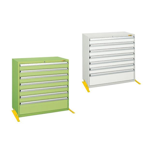 サカエ 工具管理ユニット 工具保管 キャビネット 引出し8段(100mm8段) 鍵付き オールロック...