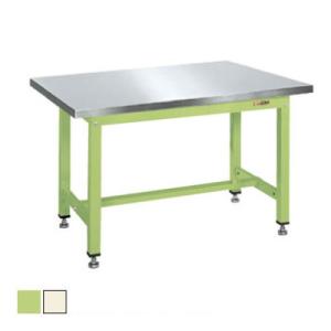 サカエ 中量作業台KVタイプ(ステンレスカブセ天板) KV-593PCS 幅1500×奥行750×高...
