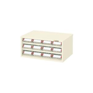 サカエ ピックケース パーツキャビネット スチールケース 引出し 4列3段 幅300×奥行223×高さ140mm L1-12