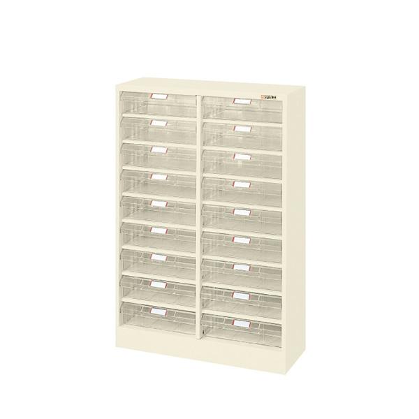 サカエ ピックケース パーツキャビネット スチールケース 引出し 2列9段 幅600×奥行223×高...